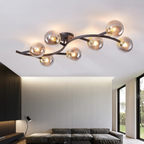 Plafonnier globe en verre – FLORA — Plafonnier LED Design Multi-Têtes