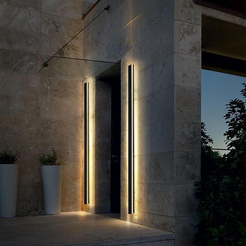 Applique murale linéaire en aluminium – LED – LINEA — Applique Murale LED Linéaire Aluminium Noir