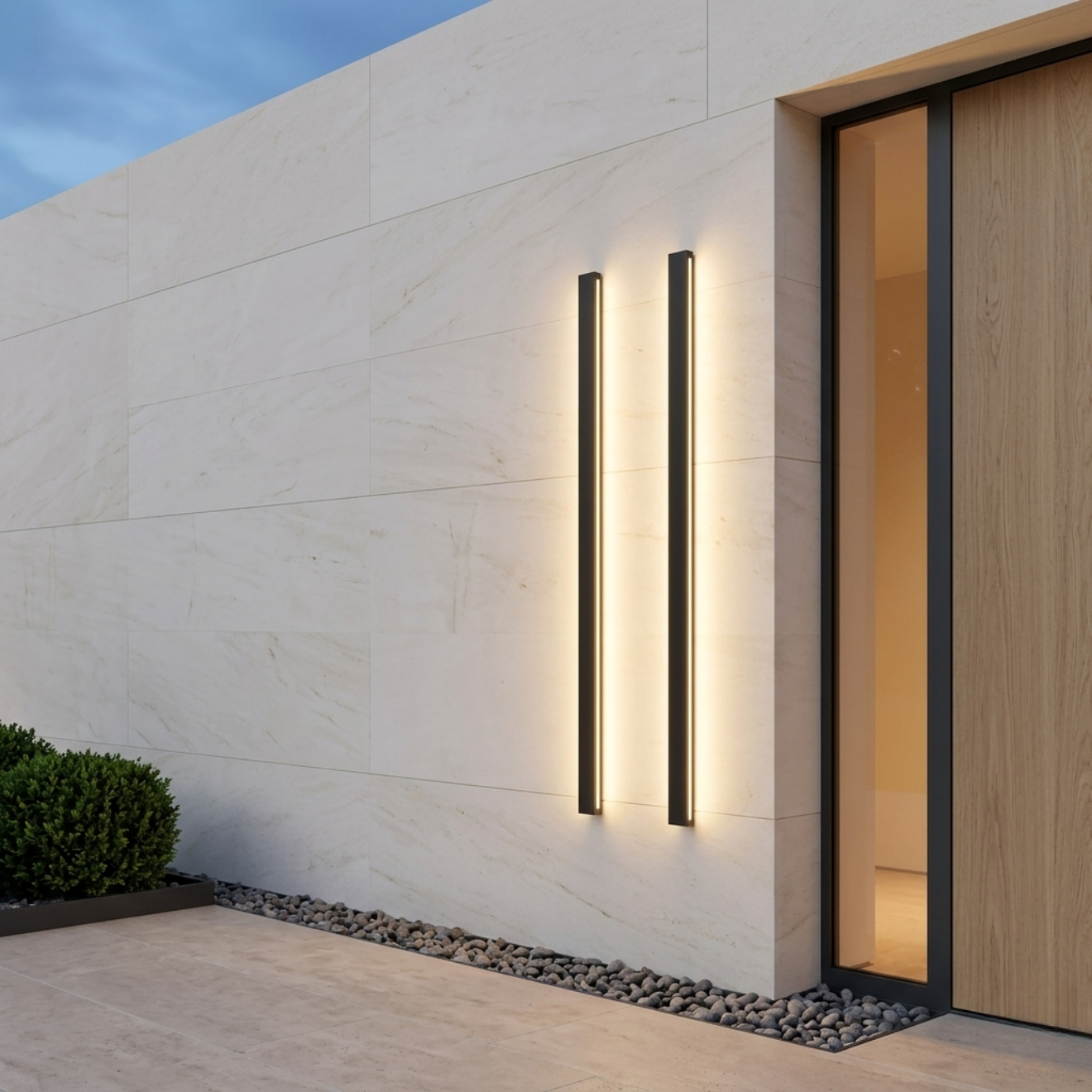 Applique murale linéaire en aluminium – LED – LINEA — Applique Murale LED Linéaire Aluminium Noir