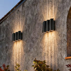 Applique murale extérieure en aluminium – LED – ONDINE — Applique Murale Extérieure LED Ondulée