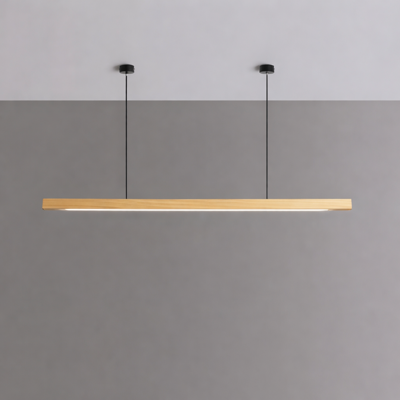 Suspension luminaire en bois – LED – SYLVA — Suspension LED Bois & Acrylique