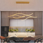 Suspension luminaire vague – LED – VAGUE — Suspension LED Ondulée