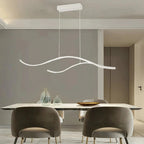Suspension luminaire vague – LED – VAGUE — Suspension LED Ondulée