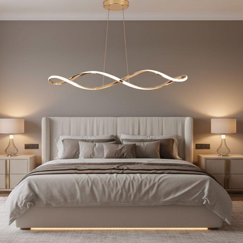 Lustre cascade en cristal – LED dimmable – VERSA — Lustre LED Cristal Contemporain