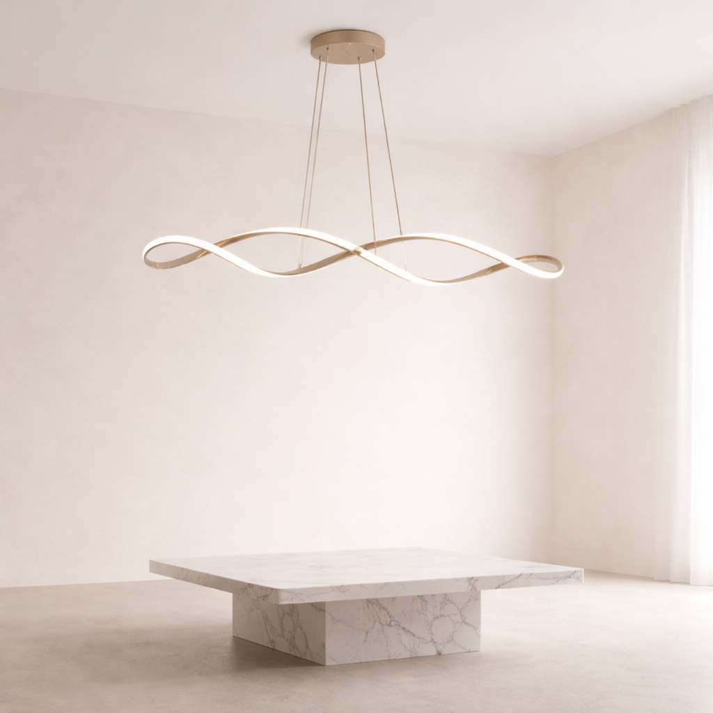 Lustre cascade en cristal – LED dimmable – VERSA — Lustre LED Cristal Contemporain