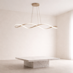 Lustre cascade en cristal – LED dimmable – VERSA — Lustre LED Cristal Contemporain