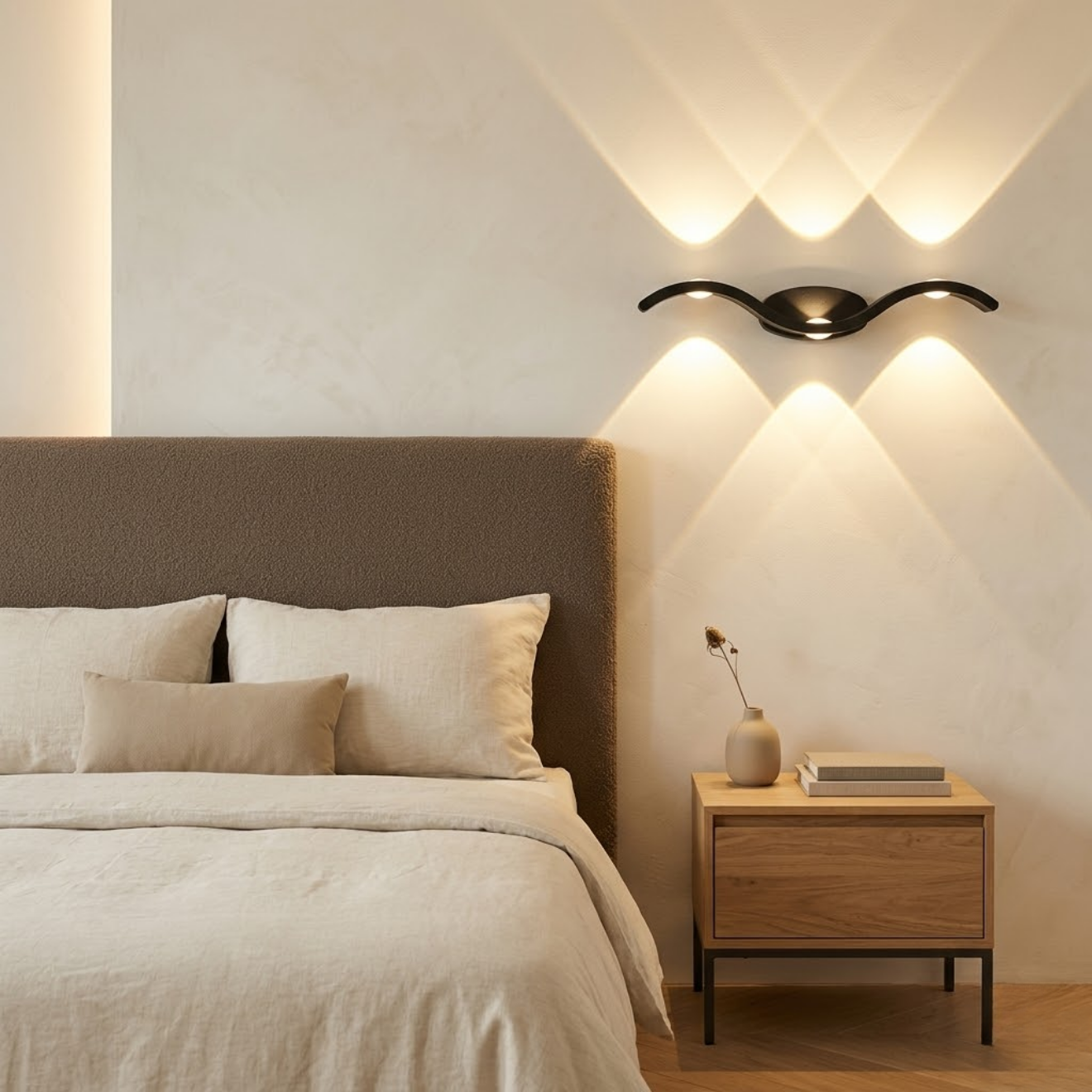 Applique Murale LED Noire Géométrique 5