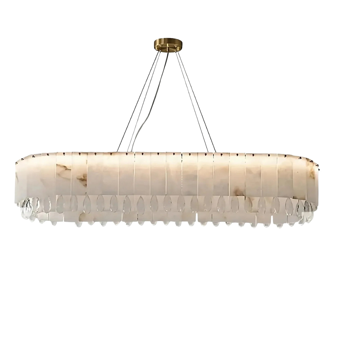 Grand Lustre LED en Cristal Taillé 1