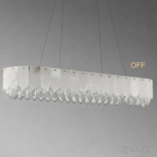 Grand Lustre LED en Cristal Taillé 6