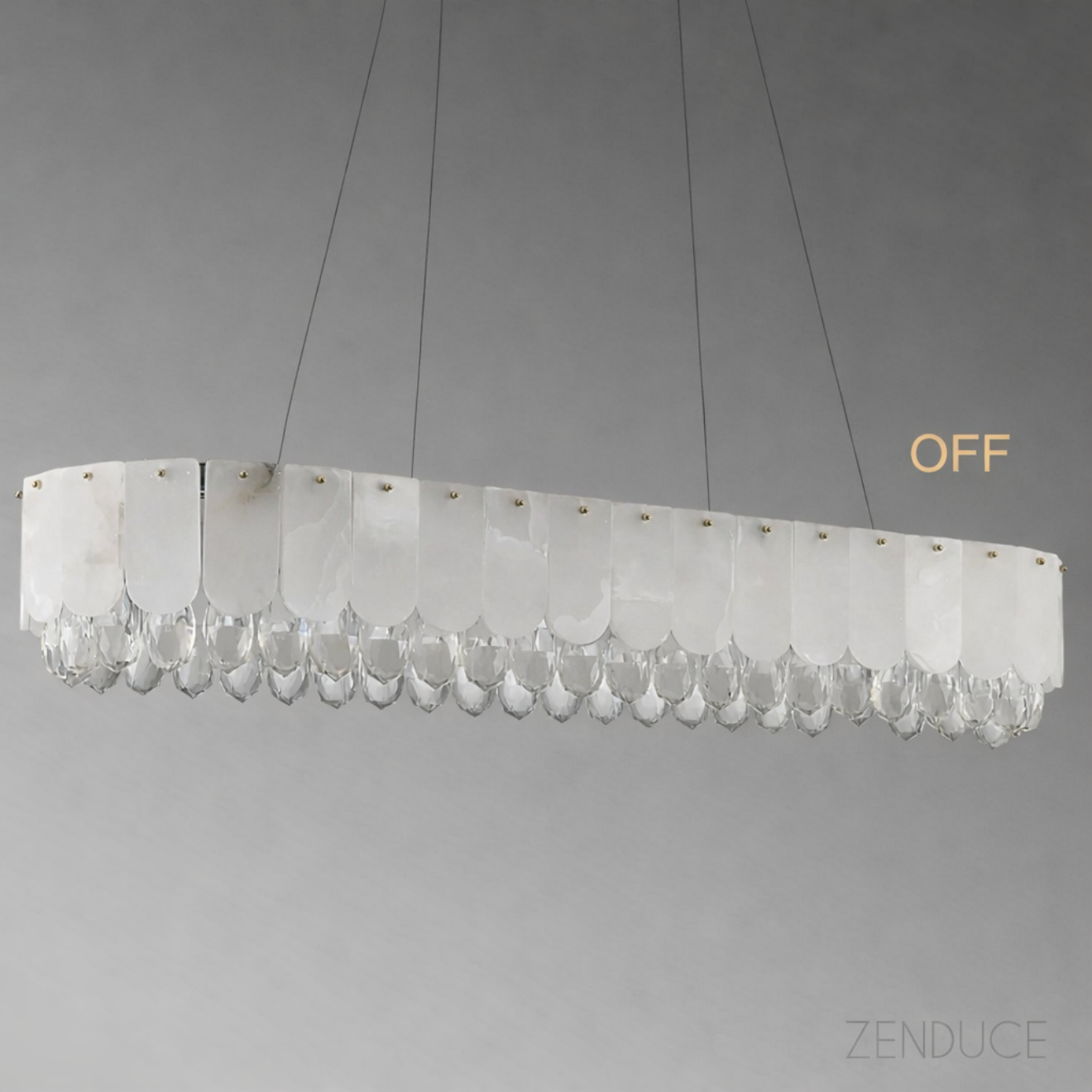 Grand Lustre LED en Cristal Taillé 6