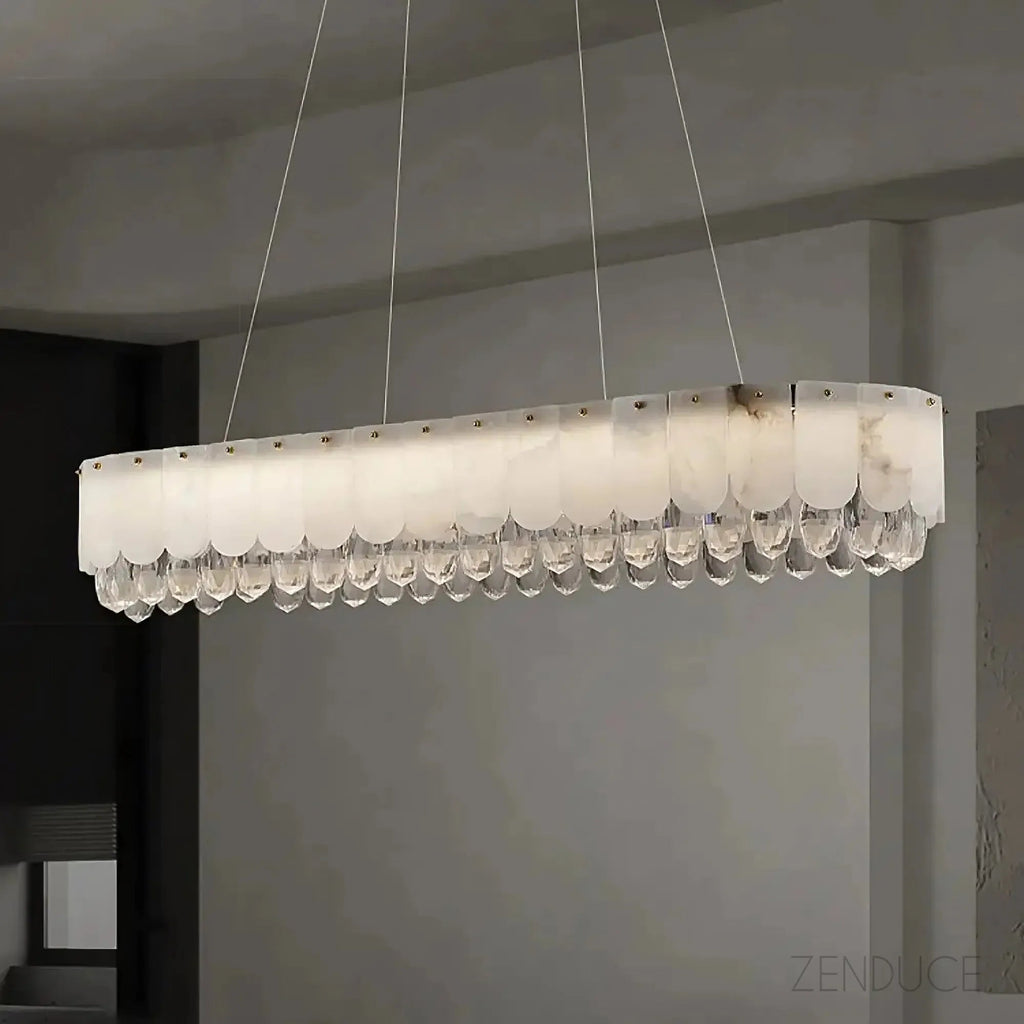 Grand Lustre LED en Cristal Taillé 7