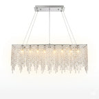 Lustre LED en Cristal Géométrique 1