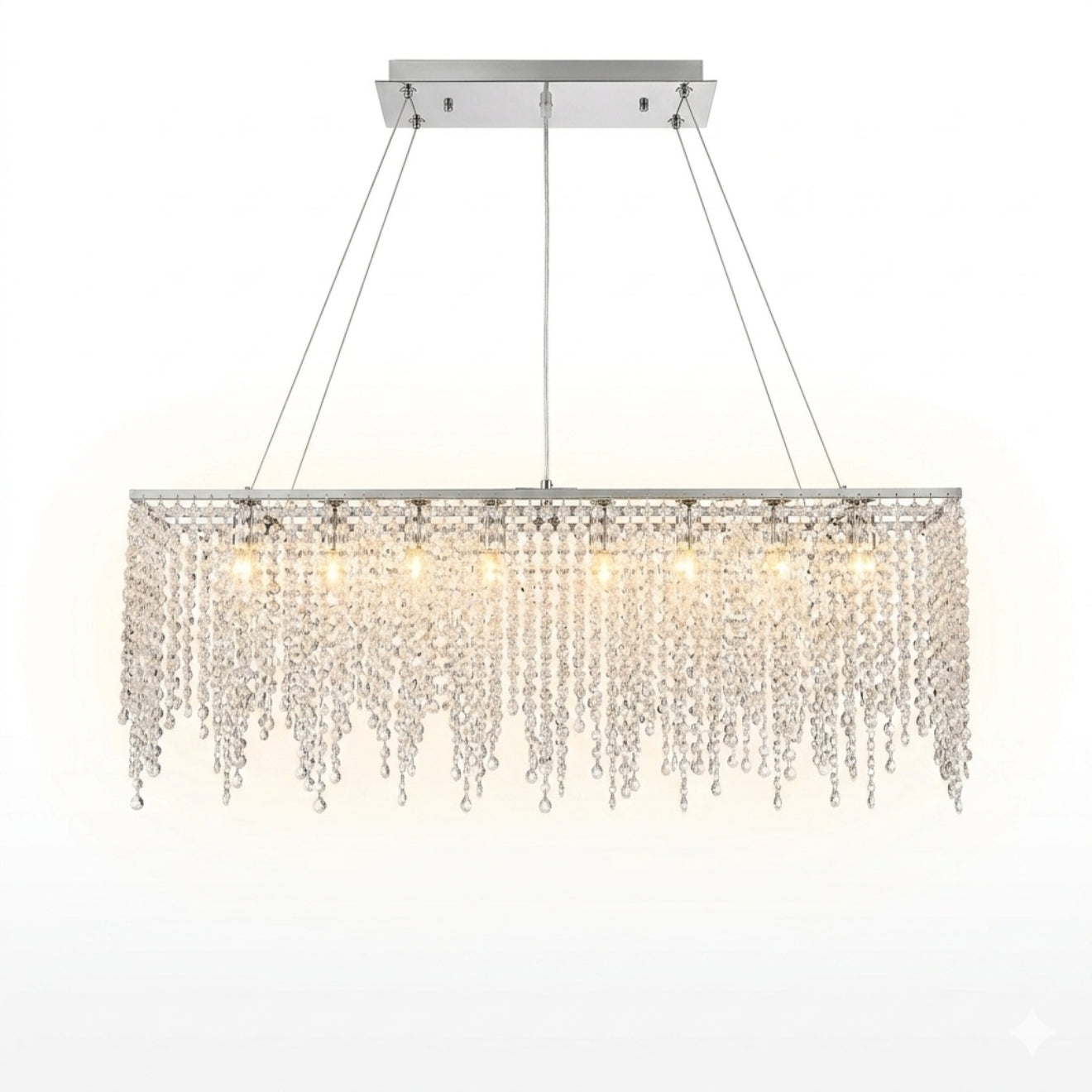 Lustre LED en Cristal Géométrique 1