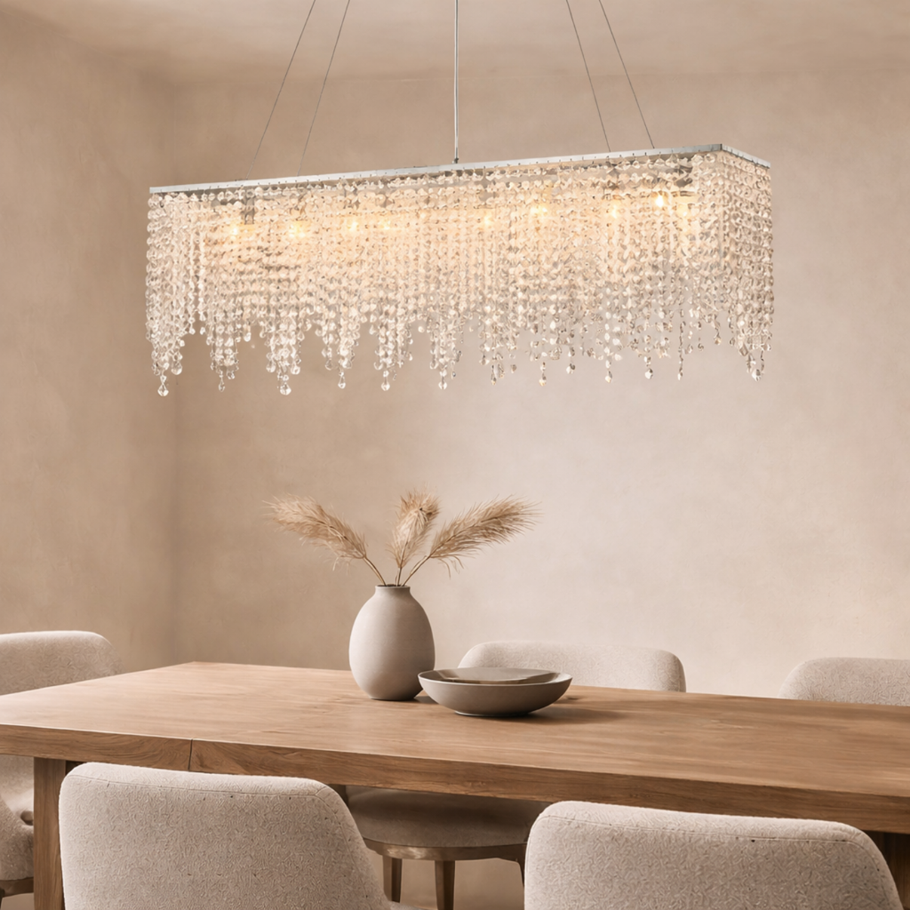 Lustre LED en Cristal Géométrique 5